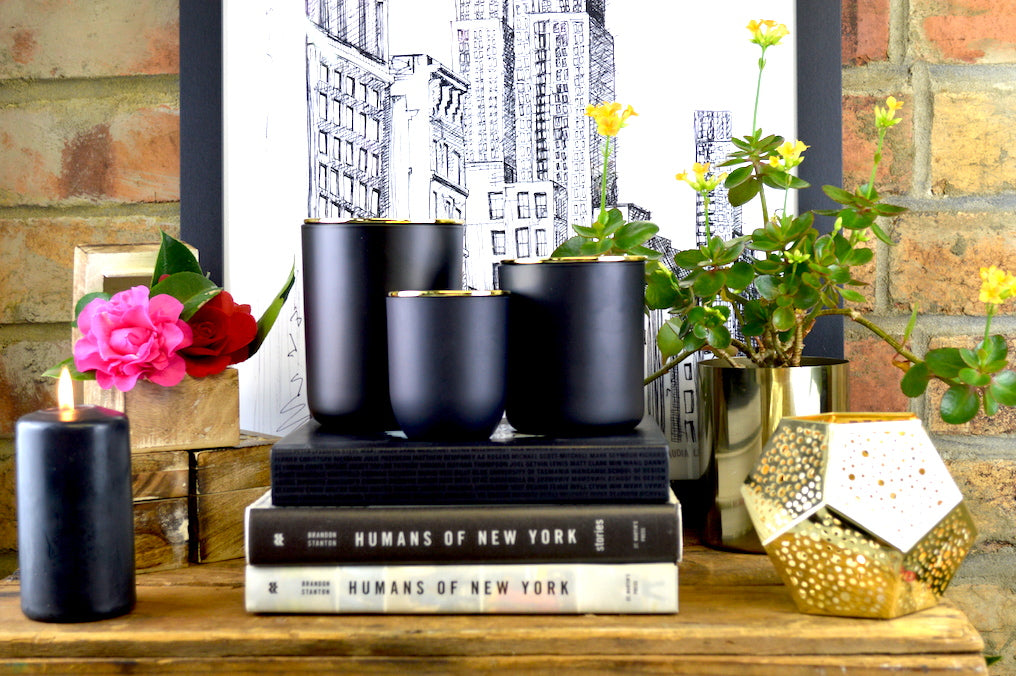 The Republic Matte Black Glass -Large