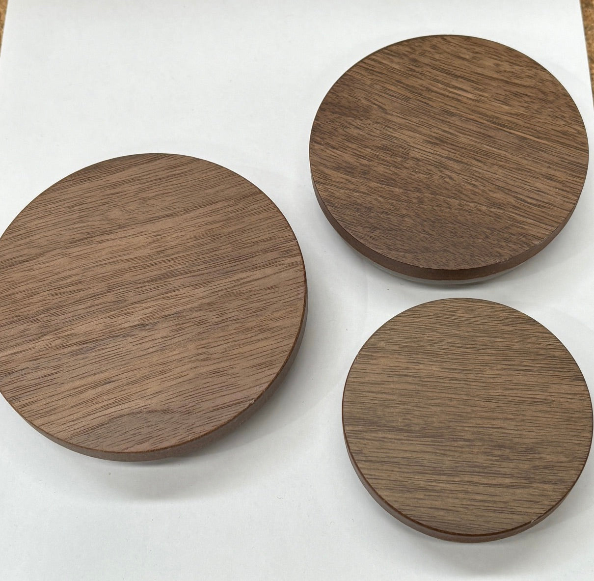Dark Oak Wooden Lids - Large