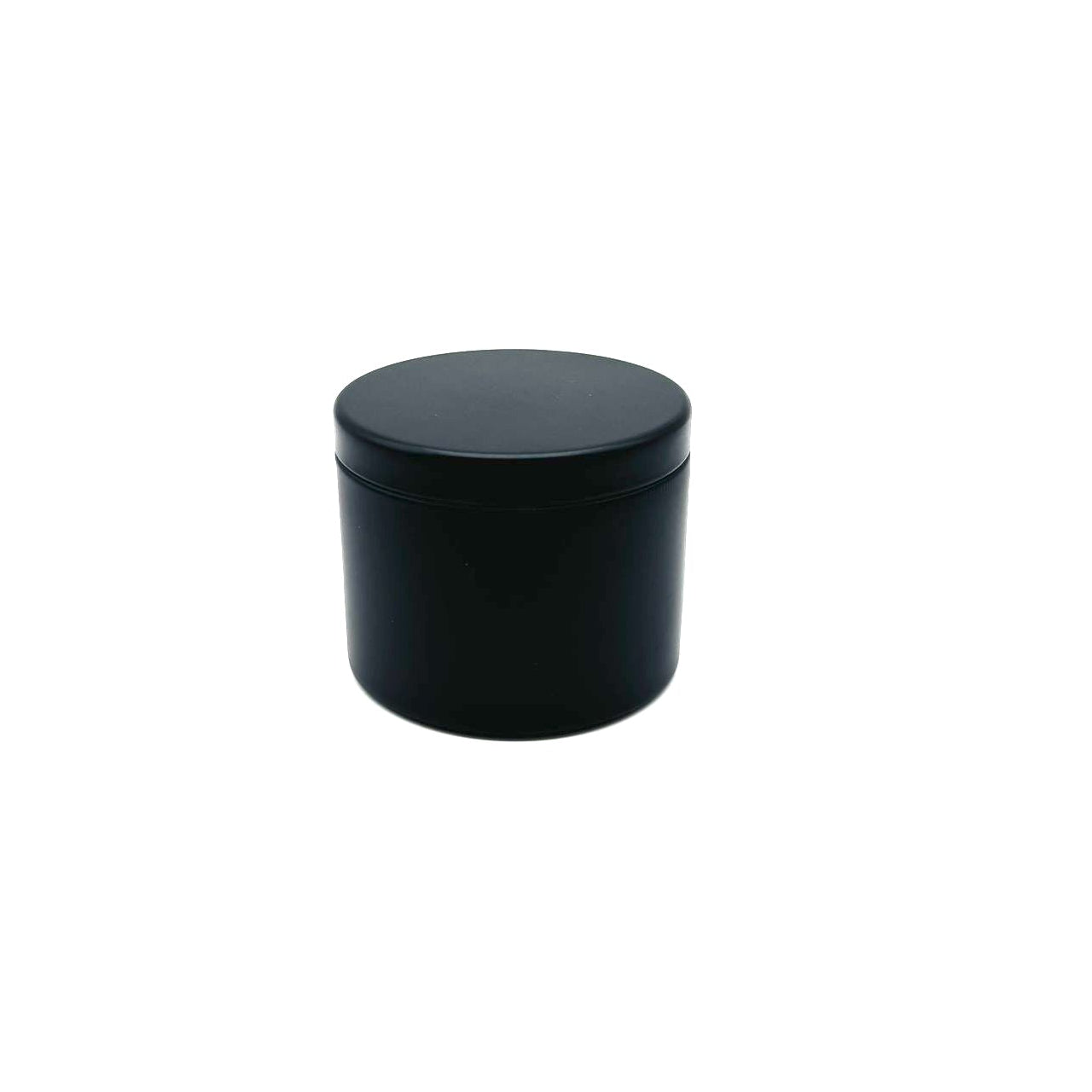 Candle Tin Black 4oz with Flush Lid