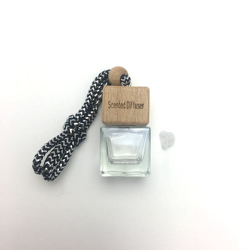 Hanging Diffuser Cubic Bottle 5ml-Natural Wood