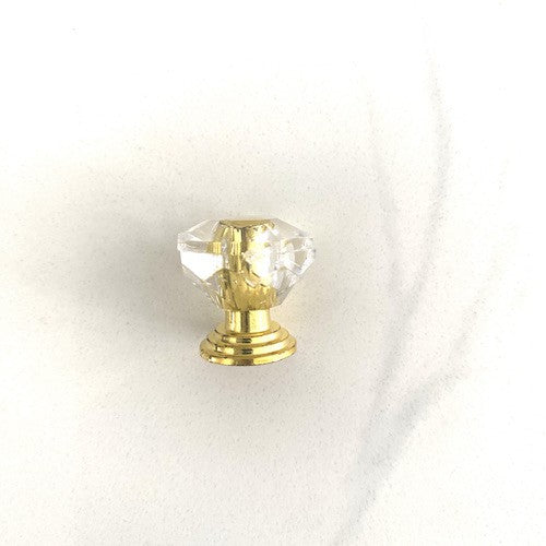 acrylic gold knob