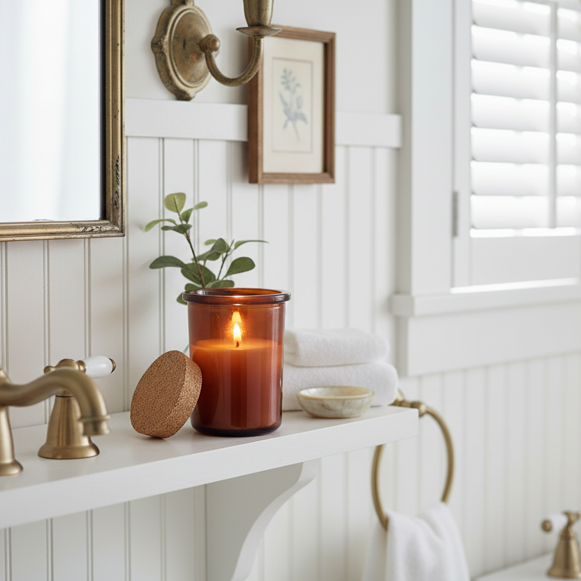 Apothecary & Cork Lid Amber - Medium