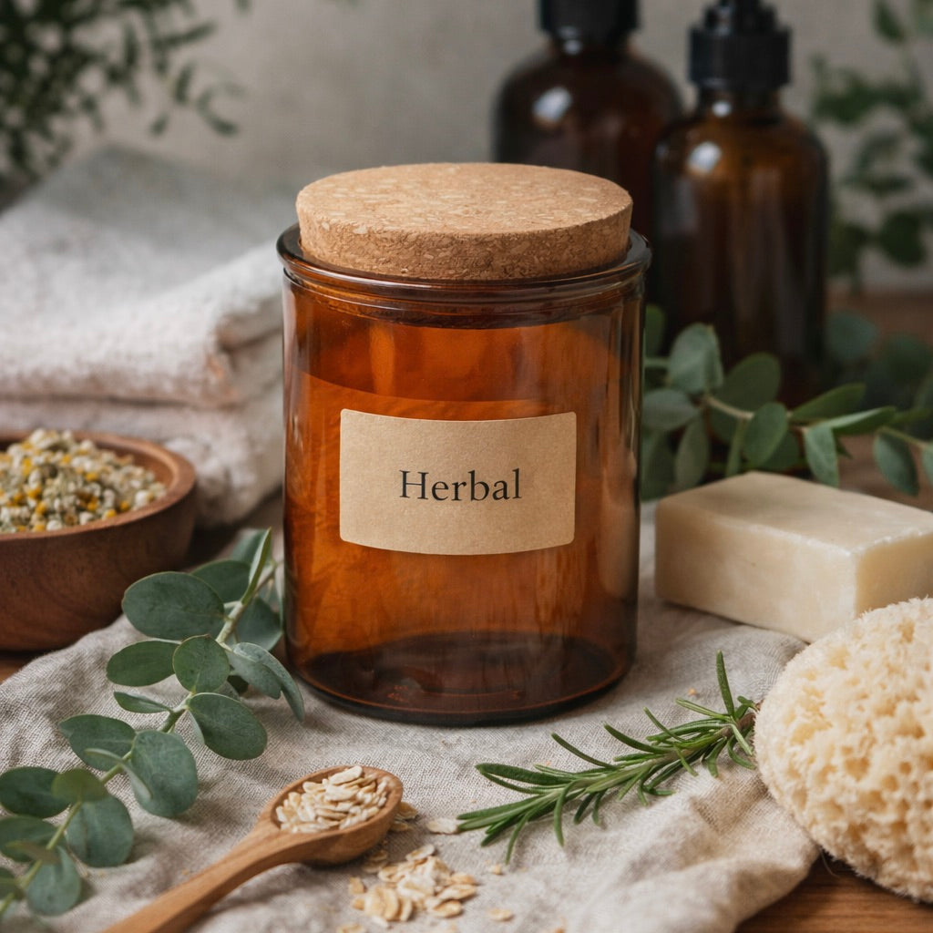 Apothecary & Cork Lid Amber - Medium