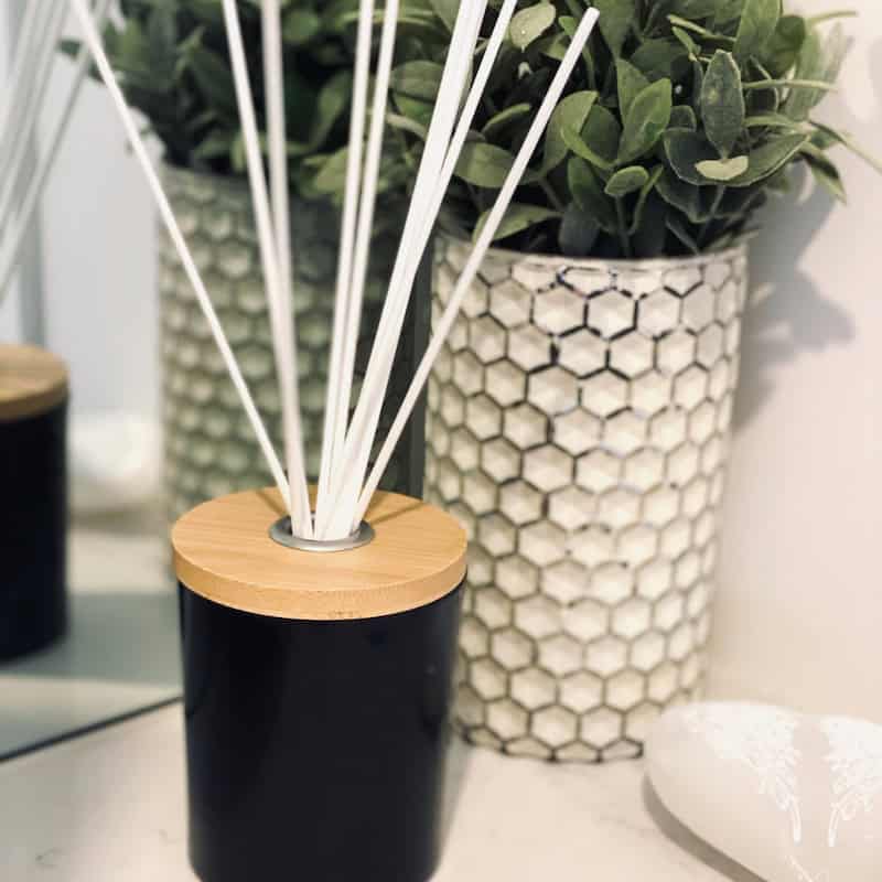 Bamboo Diffuser Lid Medium - Silver Ring