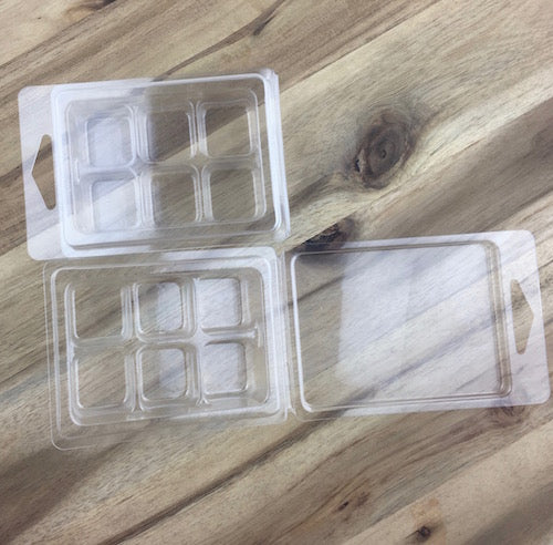 Clam Shell Rectangle 6 cavity Melts
