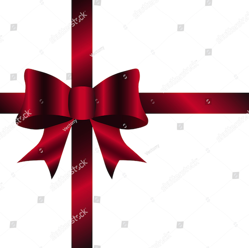 cross shape bow ribbon 2