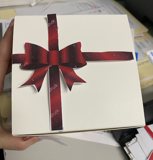 cross shape bow ribbon 3