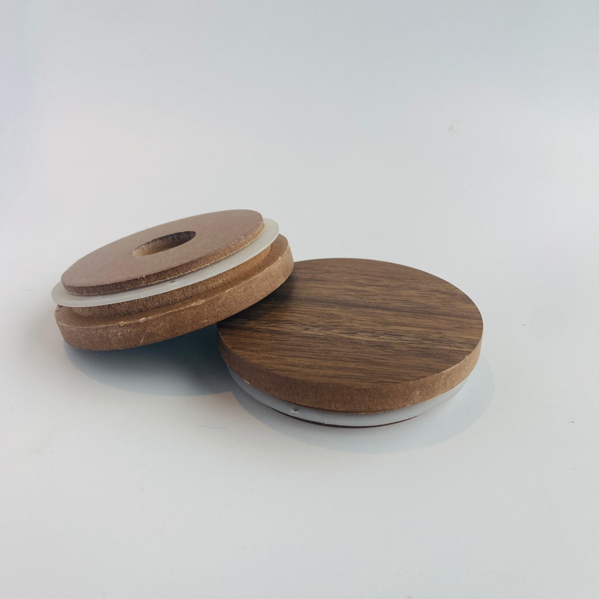 Dark Oak Wooden Lids - Large