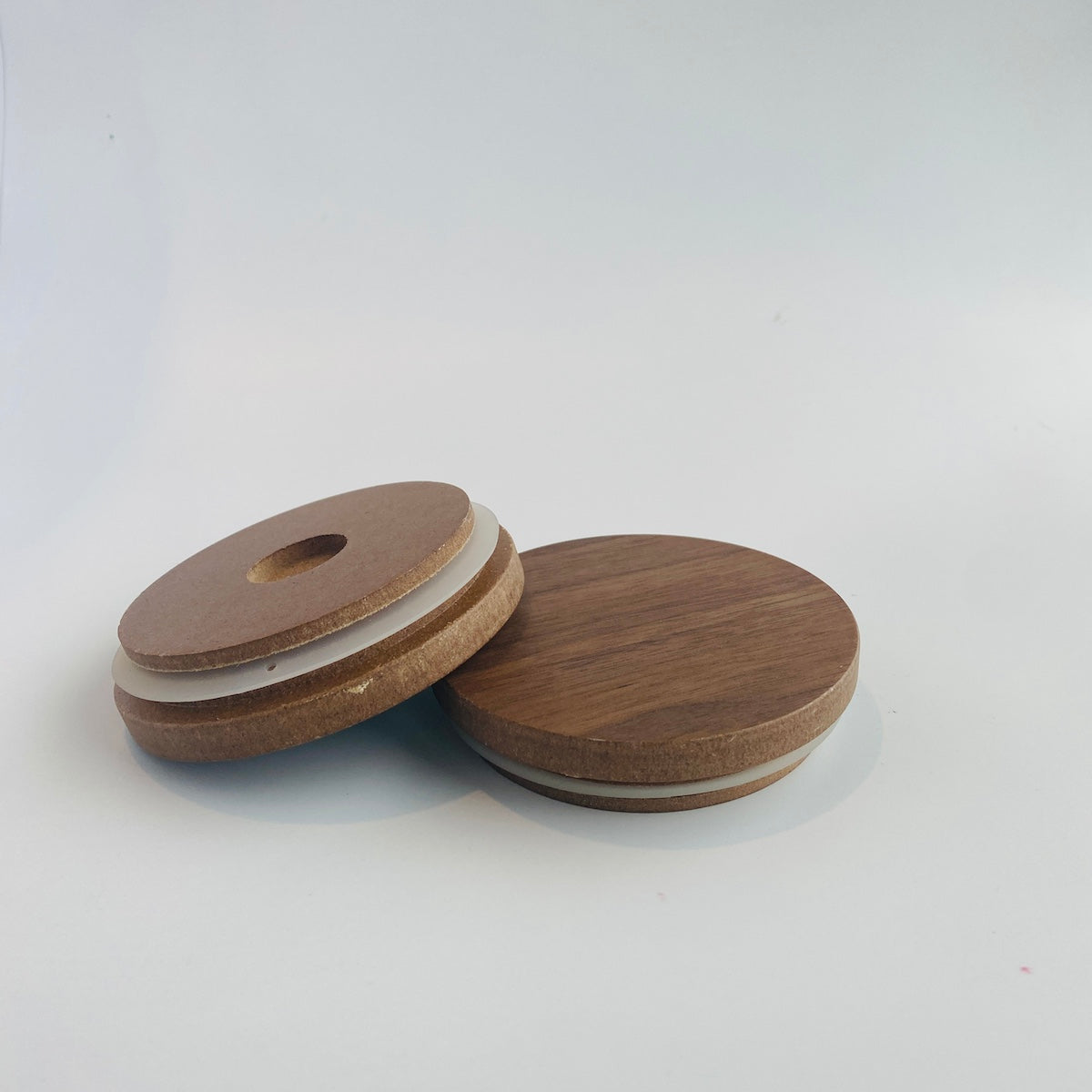 Dark Oak Wooden Lids - Medium