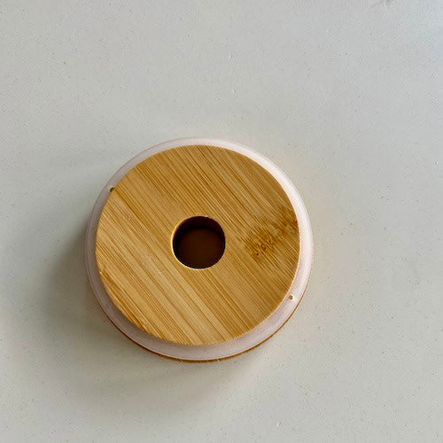 Bamboo Diffuser Lid Medium - Silver Ring