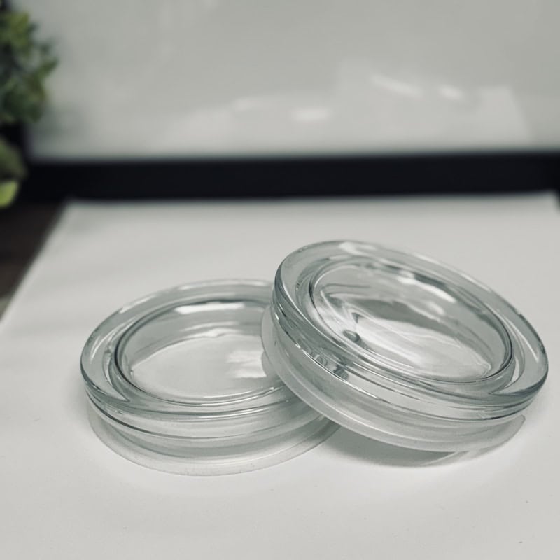 Medium Size Glass Clear Lid