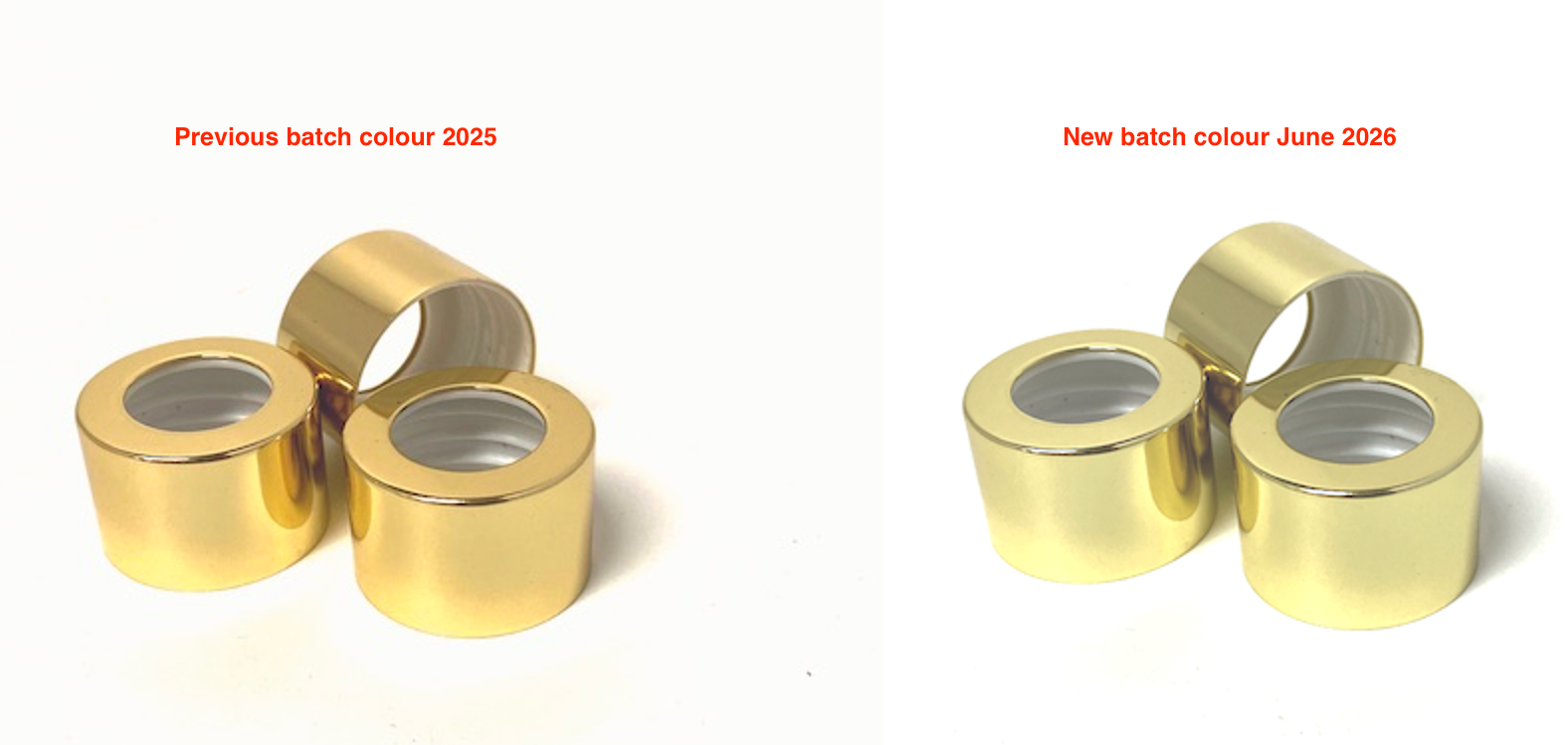 Gold collar for diffuser bottles. Home fragrance products. Scented Diffusers