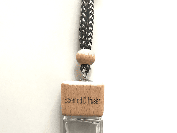 Hanging Diffuser Cubic Bottle 10ml-Natural Wood