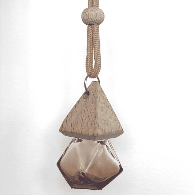 Hanging Diffuser Geometric Bottle 10ml-Natural Wood