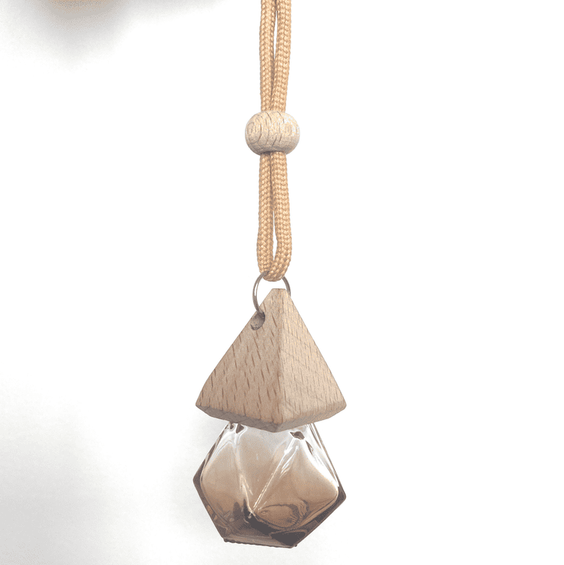 Hanging Diffuser Geometric Bottle 10ml-Natural Wood