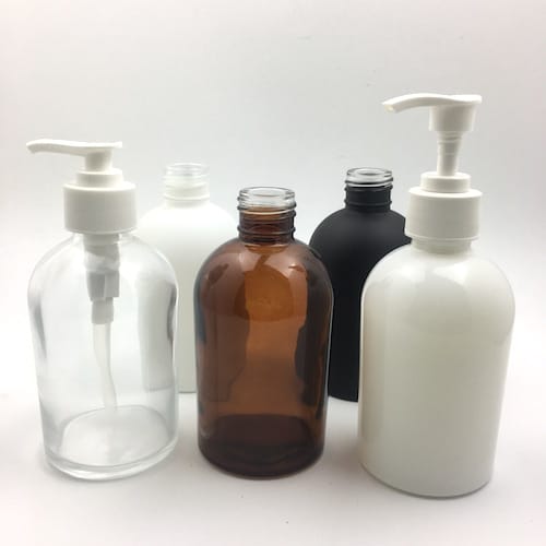 Lotion Pump 28410 Neck Ribbed Wall White