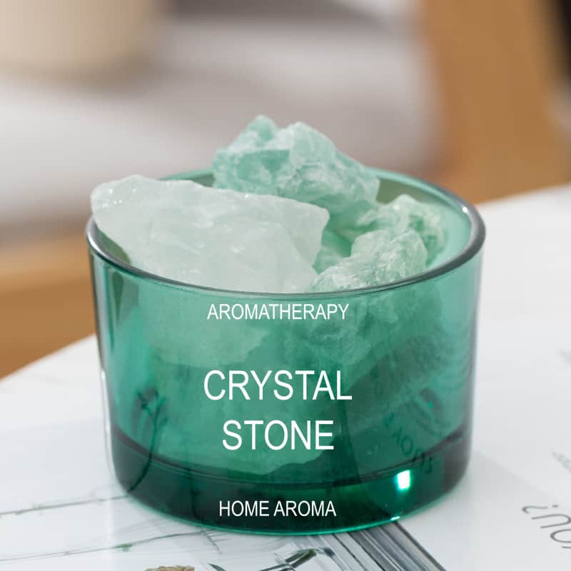 mini crystal stone diffuser green 2