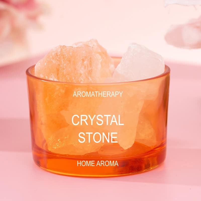 mini crystal stone diffuser orange 2