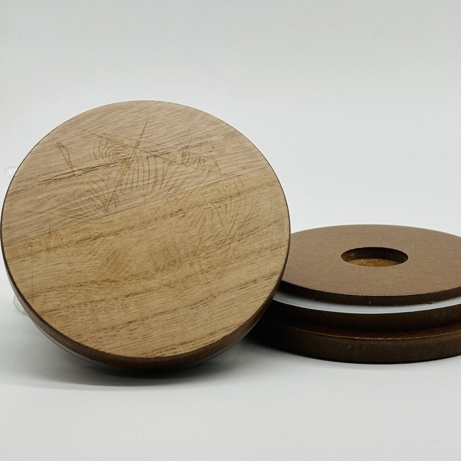Natural Wooden Lids â€“ Large