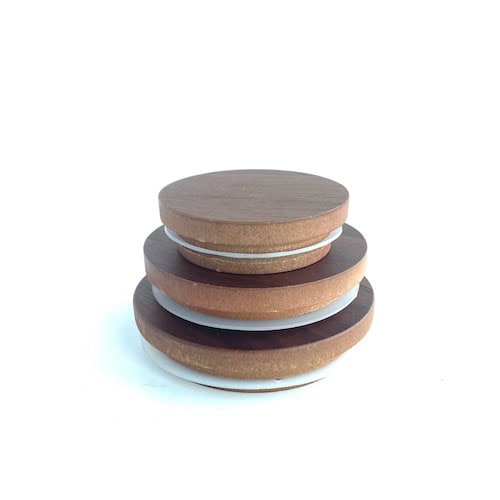 Dark Oak Wooden Lids - Medium