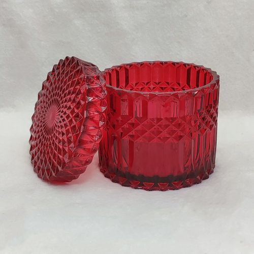 red mandala candle container. Candle Supplies. Melbourne