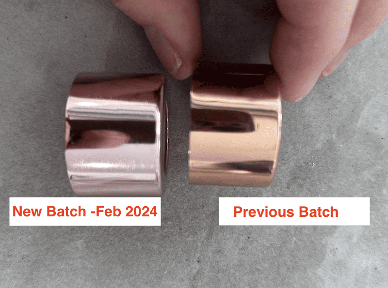 Collar for Diffuser Bottle - Rose Gold Pink Hue