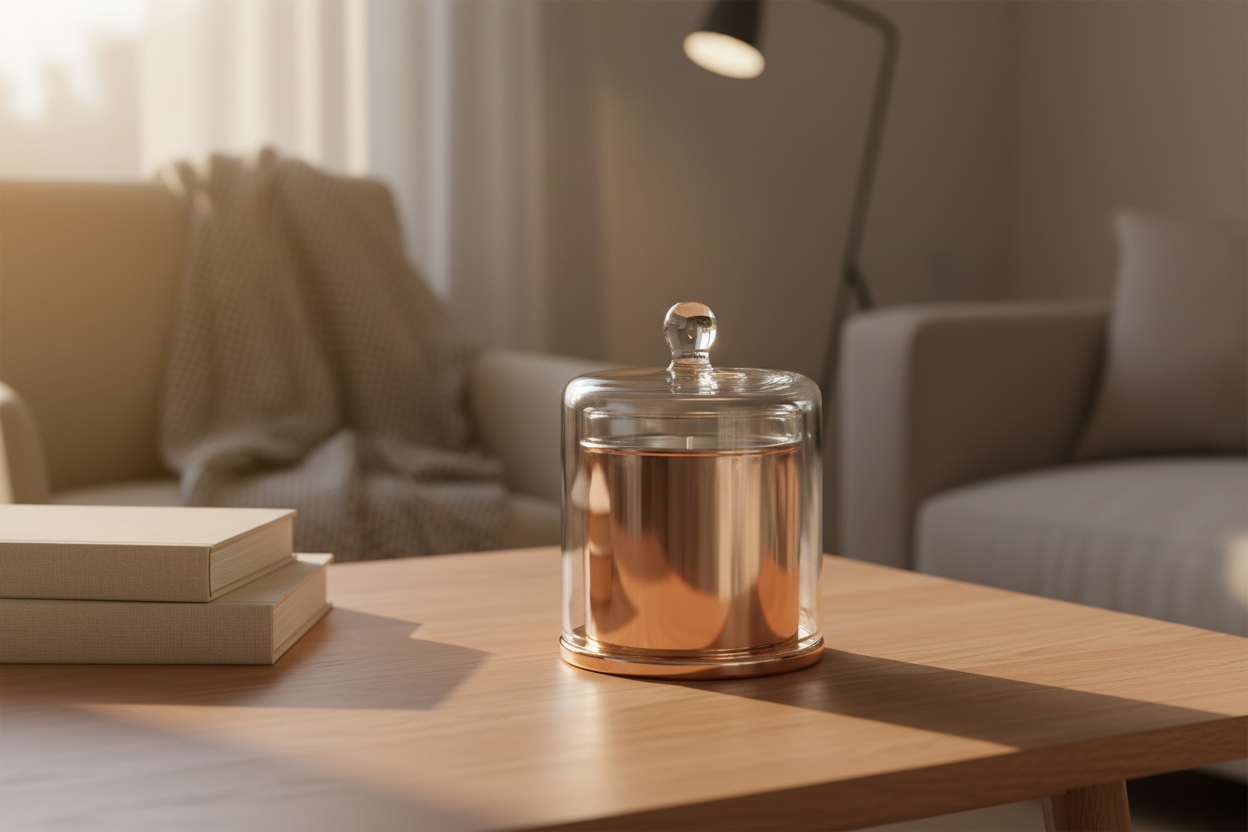 Rose Gold Deluxe Metro for candle supplies and containers