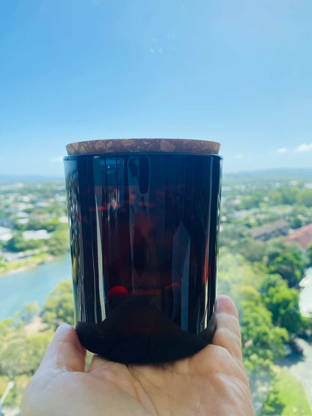 Tumbler Amber (Transparent) Glass - Medium