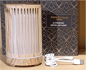 ultrasonic ribbed diffuser wood effect