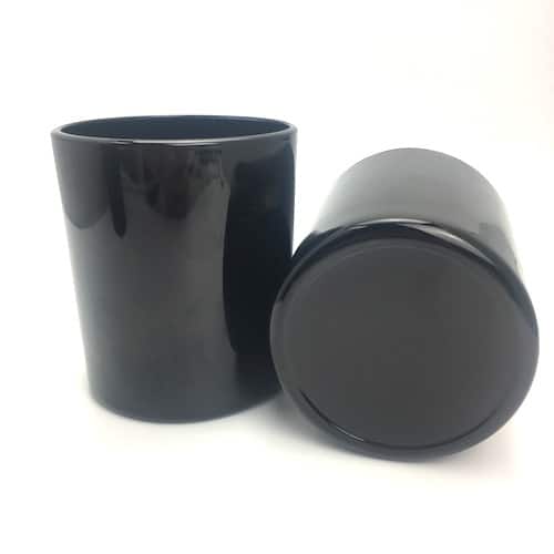 Tumbler Gloss Black Glass - Medium