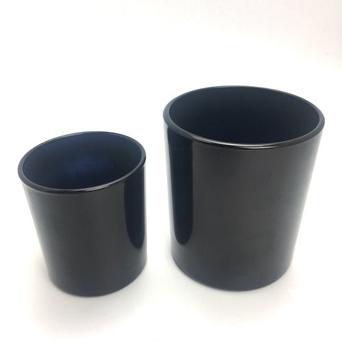 Tumbler Gloss Black Glass - Medium