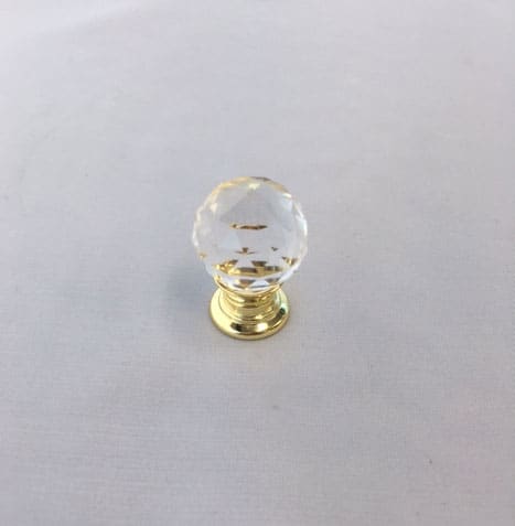 Crystal Ball Knob-Gold Base