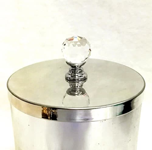 Crystal Ball Knob-Rose Gold Base