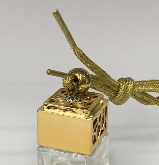 Hanging Diffuser Cubic Bottle 10ml-Gold