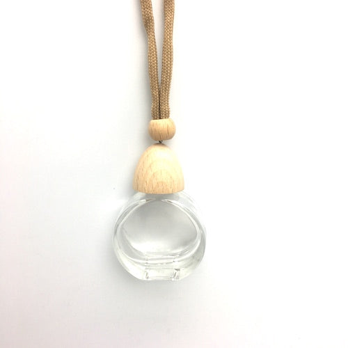 Hanging Diffuser Round Bottle 10ml-Natural Wood