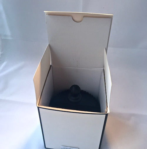 Ribbed Carousel Clear Glass Jar Medium