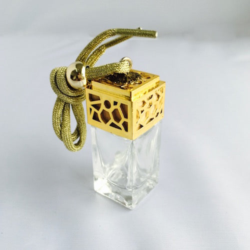 Hanging Diffuser Cubic Bottle 10ml-Gold