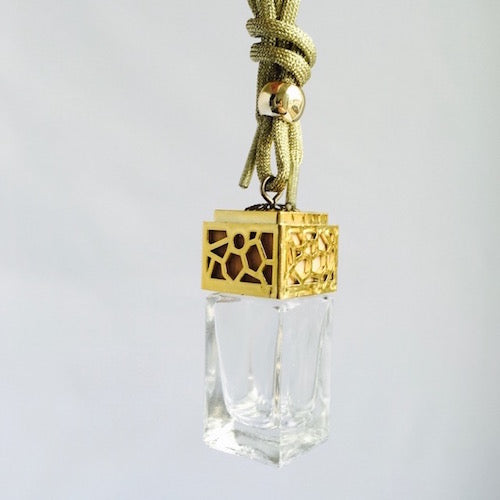 Hanging Diffuser Cubic Bottle 10ml-Gold