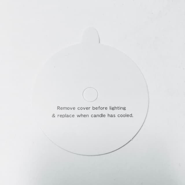 Candle Dust Cover White -75mm