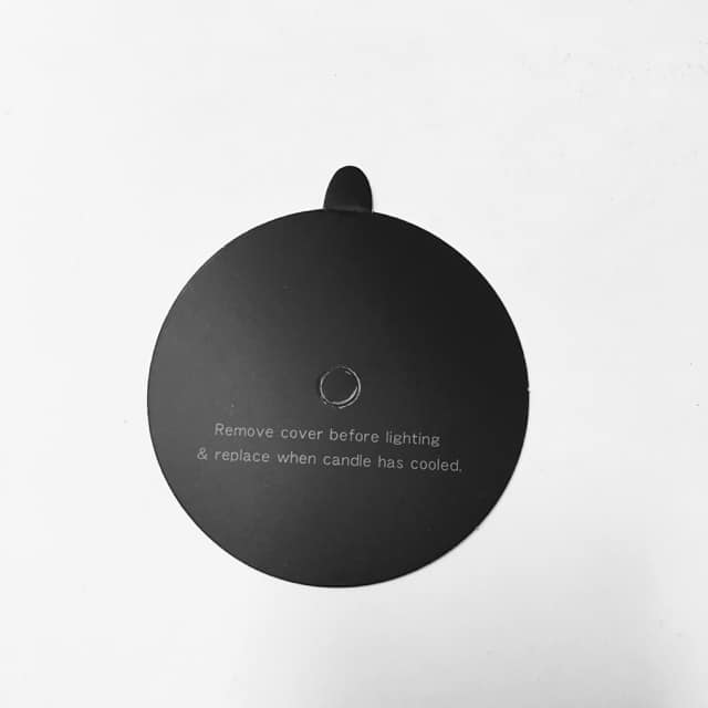 Candle Dust Cover Black -85mm 1 hole