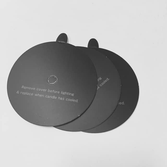 Candle Dust Cover Black -75mm