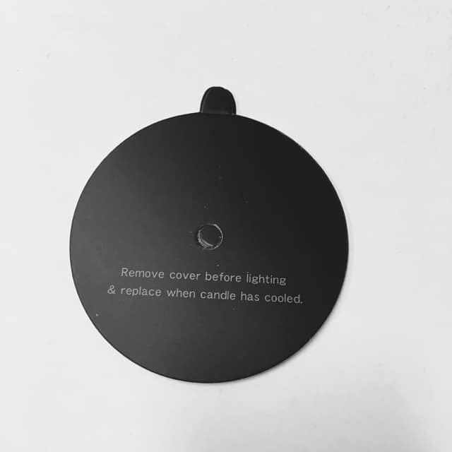 Candle Dust Cover Black -85mm 1 hole