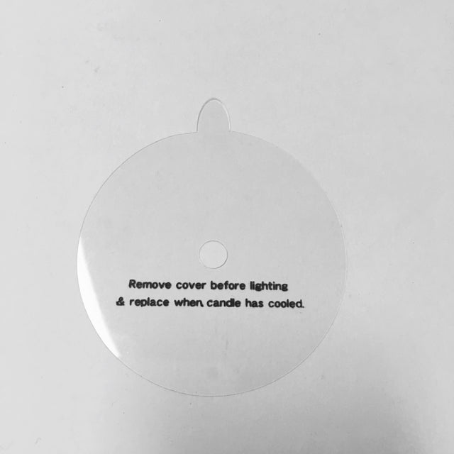 Candle Dust Cover Clear Plastic -45mm