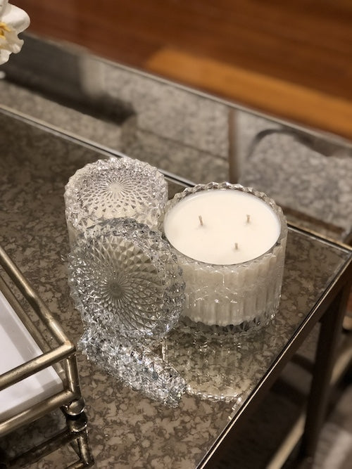 Mandala Glass Canister Small Clear