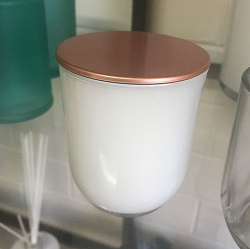 PLASTIC LID Matte Rose Gold Small
