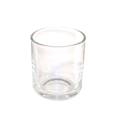 Clear republic candle glass