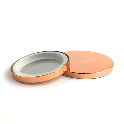 Stainless Steel Shiny Rose Gold Lid - Medium