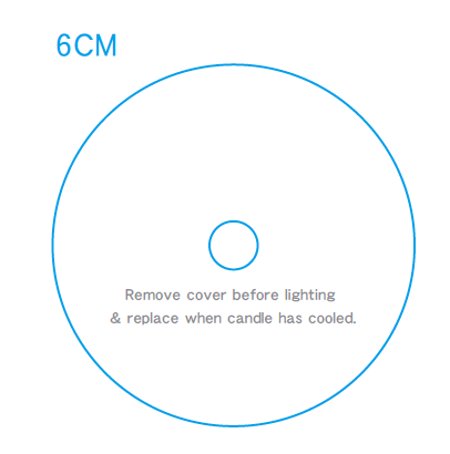 Candle Dust Cover Clear Plastic -60mm