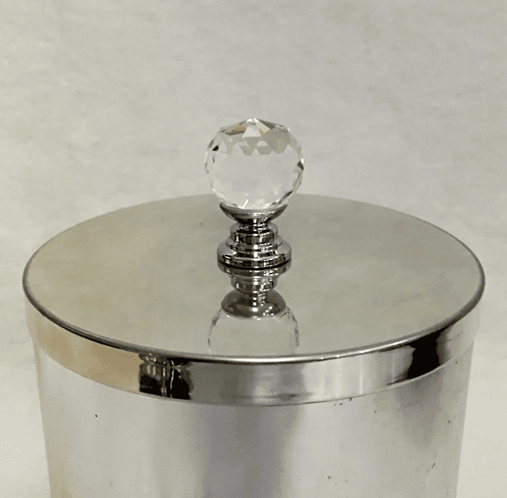Crystal Ball Knob-Silver Base