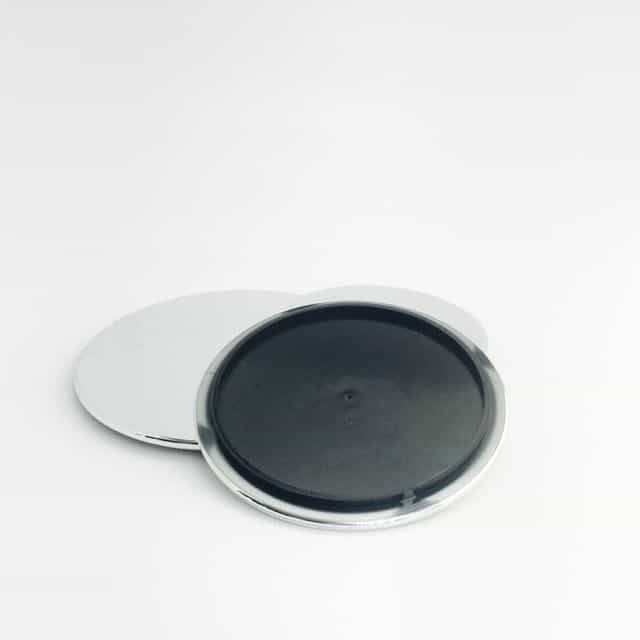 PLASTIC LID Shiny Silver Large